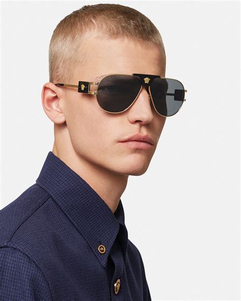 mens versace aviator sunglasses